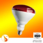 red bulb heating infrared lamp